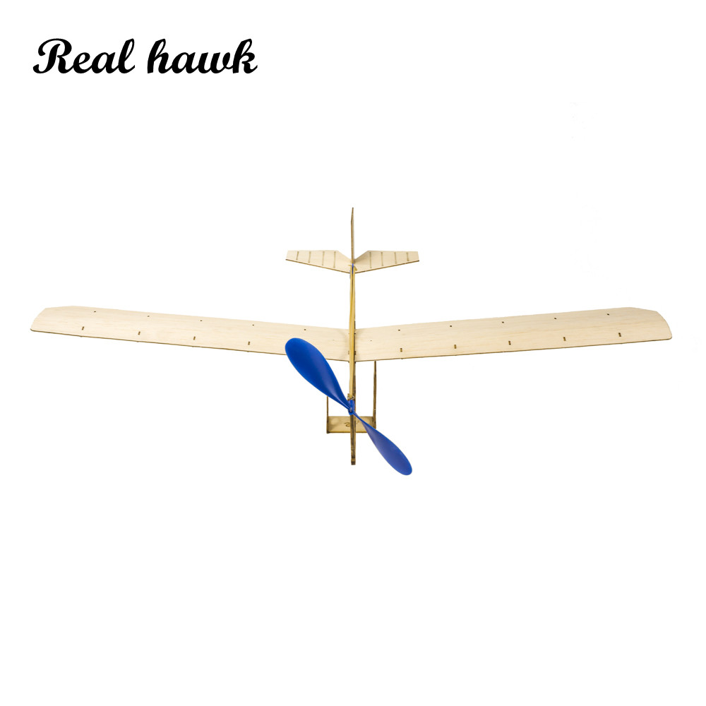 Science Toys - Kit d'avion alimenté par élastique STEM,