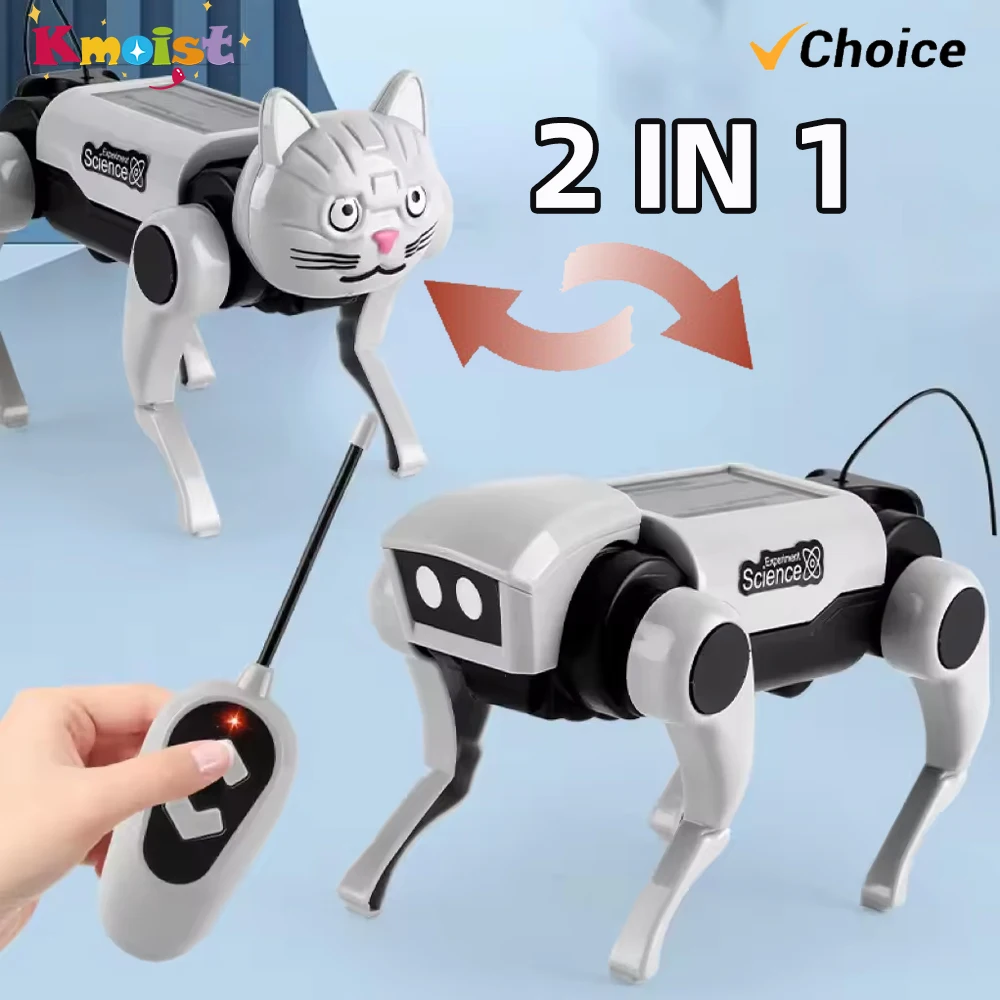Science Project Robot - Robot chien solaire Rc pour enfants,