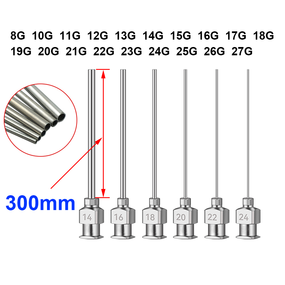 Hobby Science Lab - Aiguille de distribution industrielle SUS304, pointe