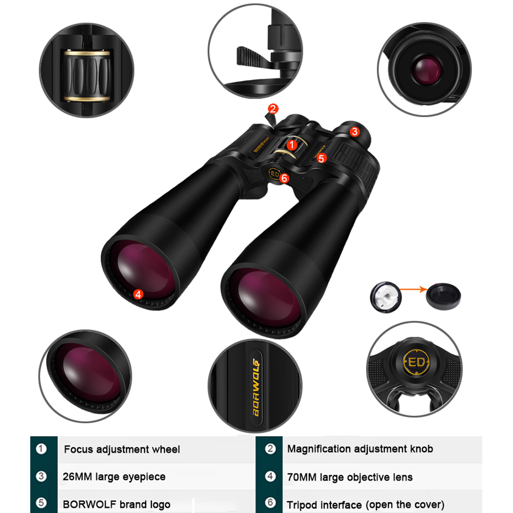 BORWOLF – jumelles à objectif  - National Geographic Telescope 70Mm avis et prix